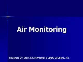 Air Monitoring