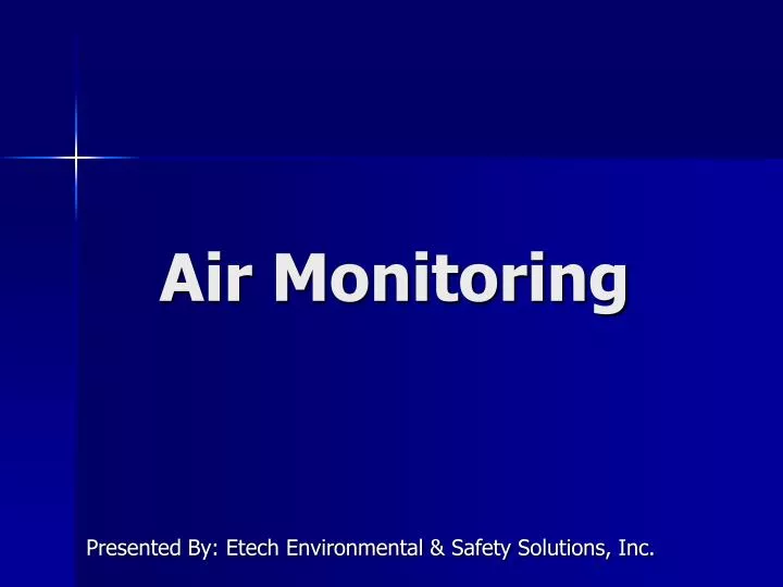 air monitoring