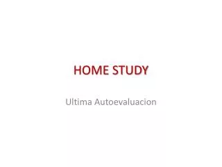 home study