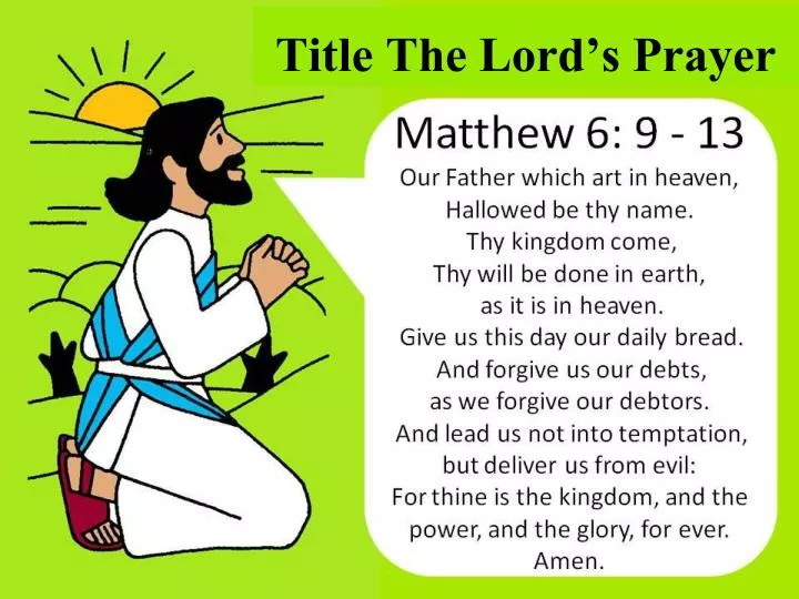 title the lord s prayer