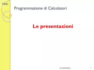 programmazione di calcolatori