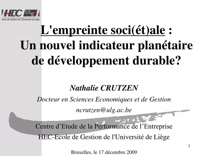 l empreinte soci t ale un nouvel indicateur plan taire de d veloppement durable