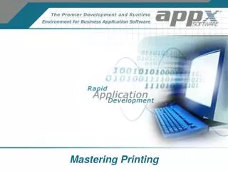 Mastering Printing