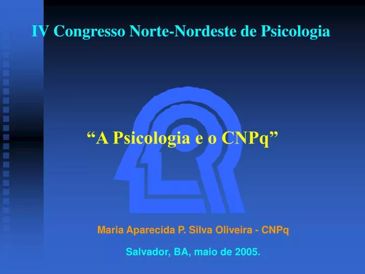 iv congresso norte nordeste de psicologia