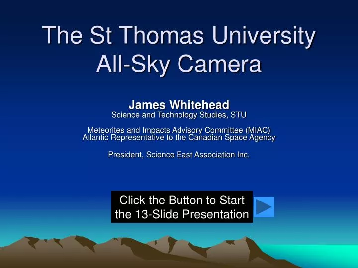 the st thomas university all sky camera