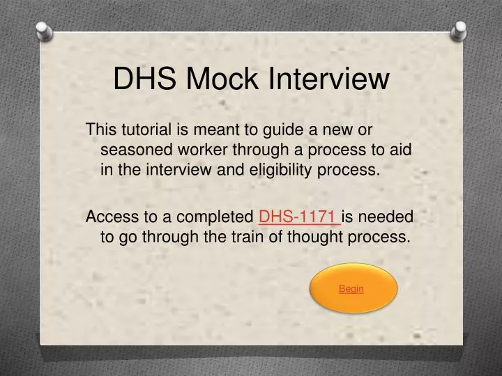 dhs mock interview