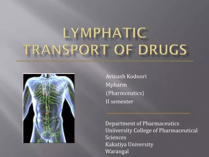 lymphatic transport of d rugs