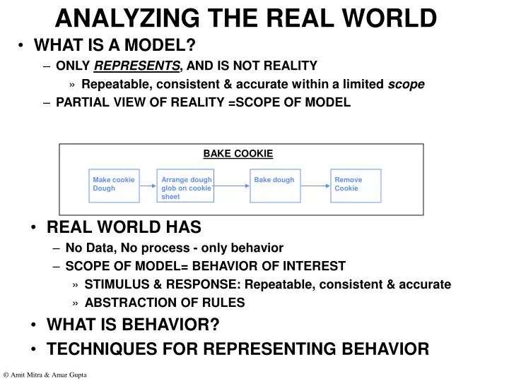 analyzing the real world