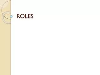 roles