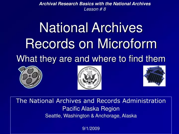 national archives records on microform