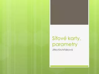 s ov karty parametry