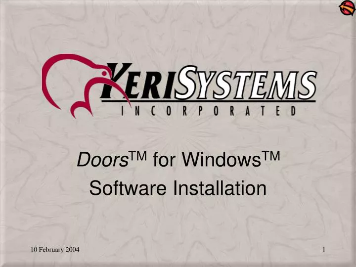 doors tm for windows tm software installation