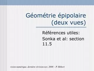 g om trie pipolaire deux vues