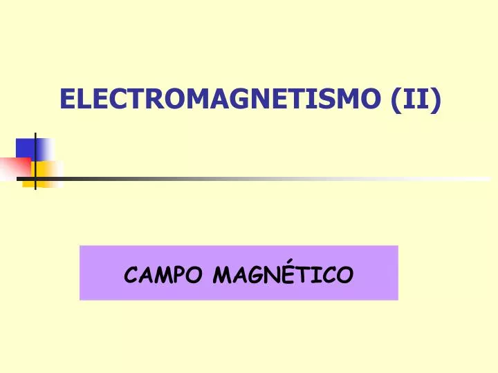 electromagnetismo ii