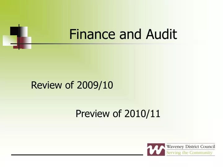 finance and audit