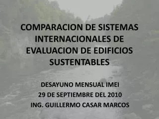 comparacion de sistemas internacionales de evaluacion de edificios sustentables