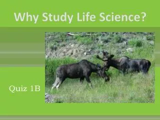 Why Study Life Science?