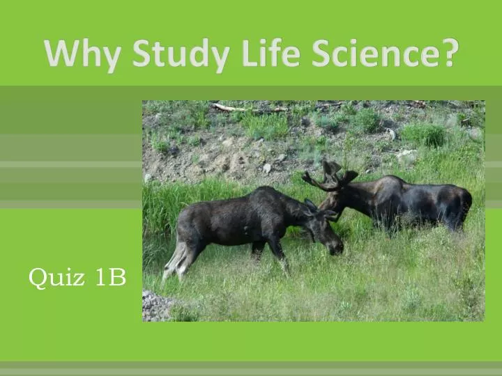 why study life science