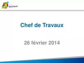 chef de travaux