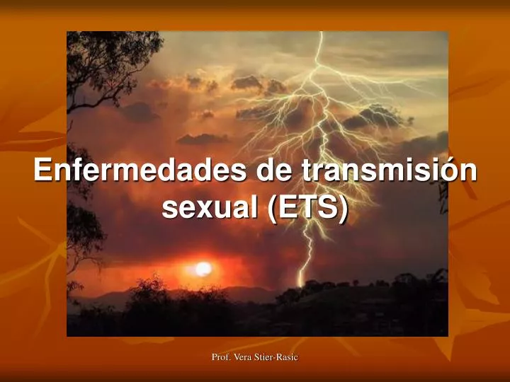 enfermedades de transmisi n sexual ets