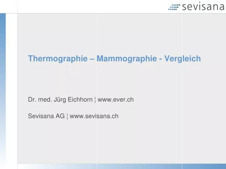 thermographie mammographie vergleich