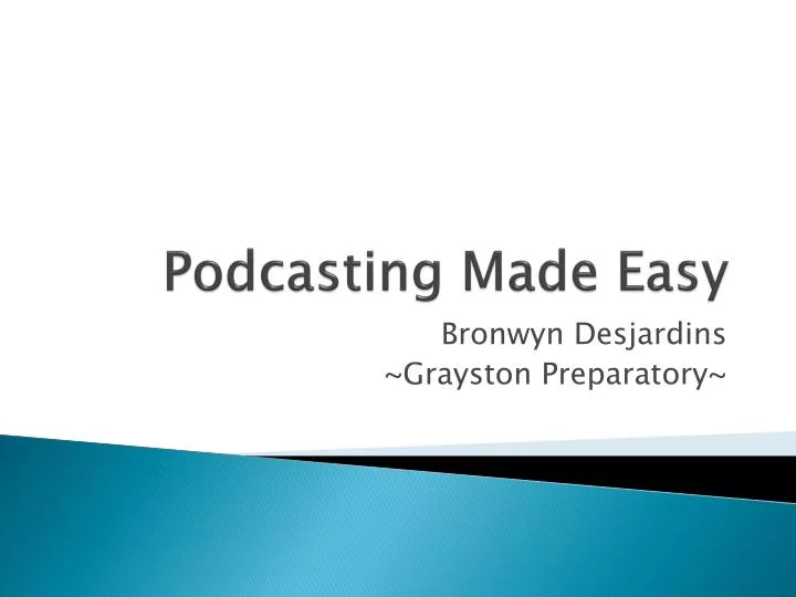 podcasting made easy