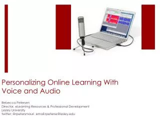 Personalizing Online Learning With Voice and Audio