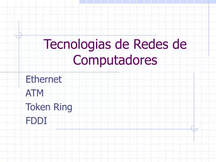 tecnologias de redes de computadores