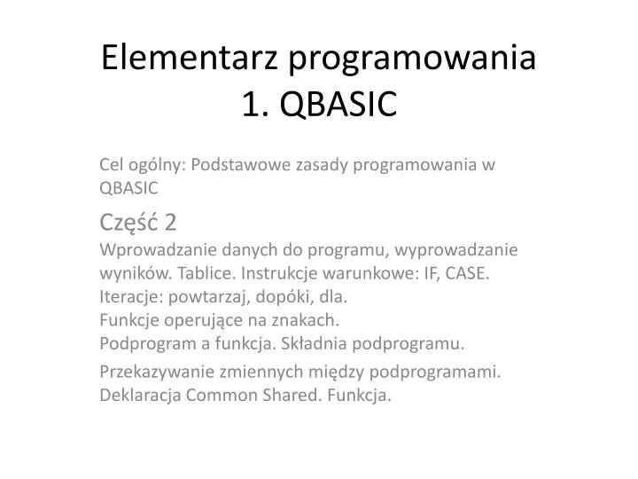 elementarz programowania 1 qbasic