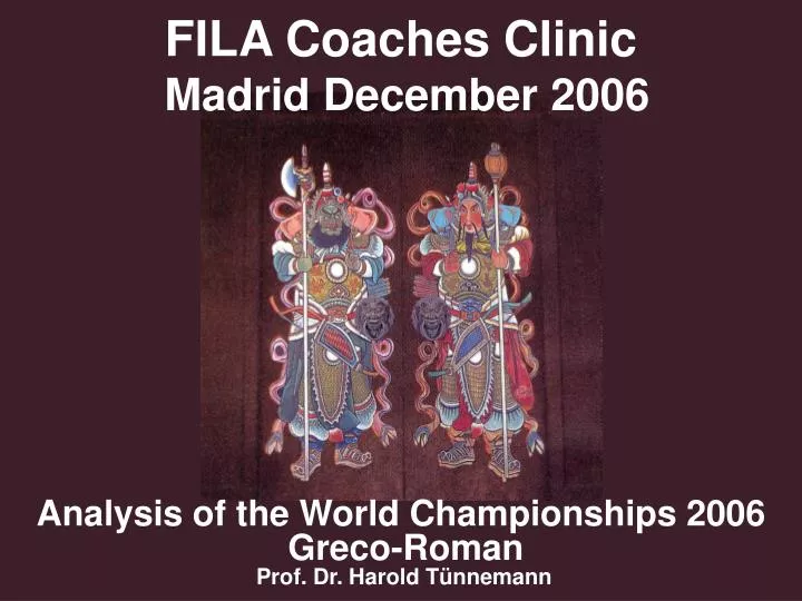 fila coaches clinic madrid december 2006