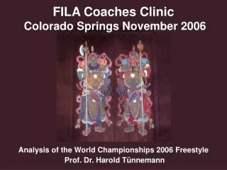 FILA Coaches Clinic Colorado Springs November 2006