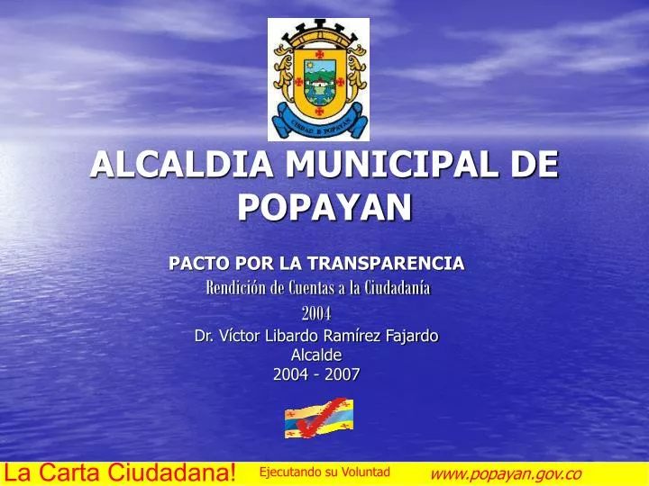 alcaldia municipal de popayan