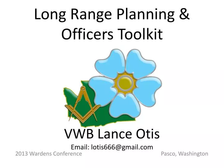 long range planning officers toolkit vwb lance otis email lotis666@gmail com