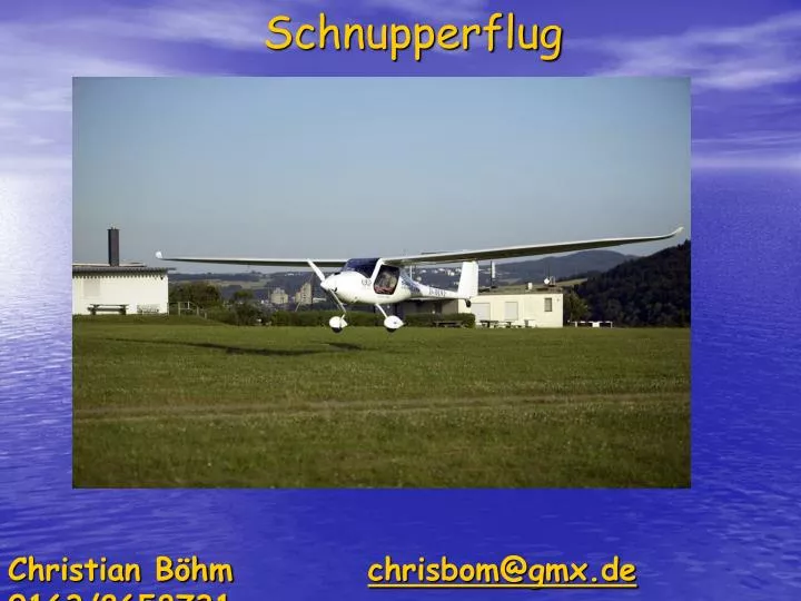 PPT - Schnupperflug PowerPoint Presentation, free download - ID