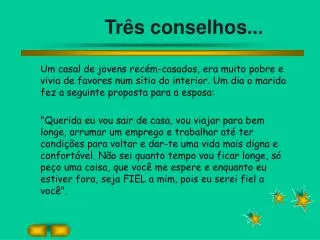 tr s conselhos