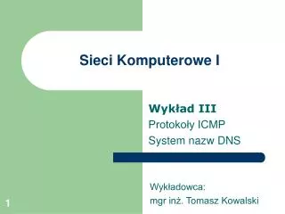 sieci komputerowe i