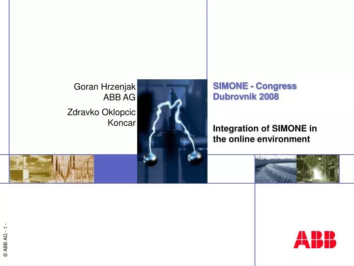 simone congress dubrovnik 2008 integration of simone in the online environment