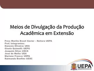 meios de divulga o da produ o acad mica em extens o