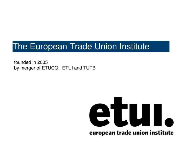 the european trade union institute