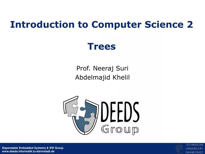introduction to computer science 2 trees