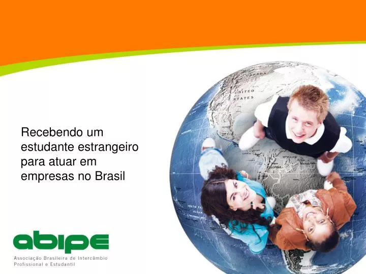 recebendo um estudante estrangeiro para atuar em empresas no brasil