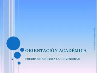 orientaci n acad mica