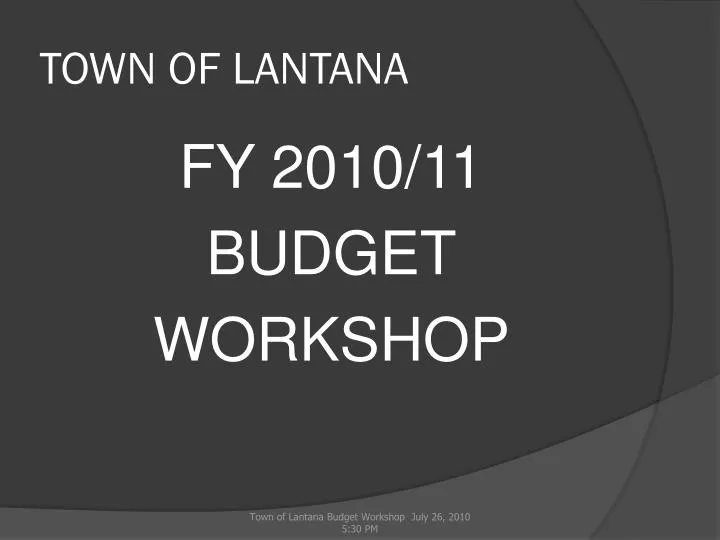 town of lantana