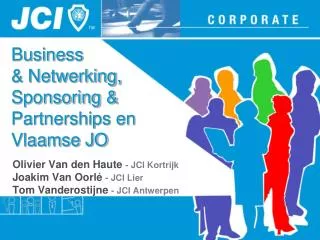 business netwerking sponsoring partnerships en vlaamse jo
