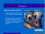 Gemex - slide 1