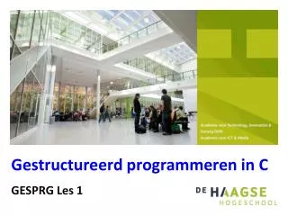 gestructureerd programmeren in c