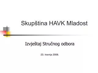Skupština HAVK Mladost