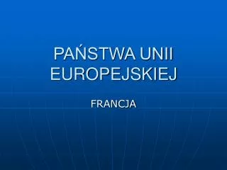 pa stwa unii europejskiej