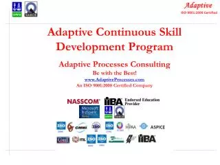 Adaptive Continuous Skill Development Program Adaptive Processes Consulting