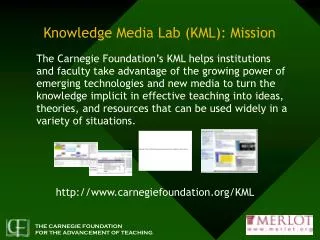 Knowledge Media Lab (KML): Mission